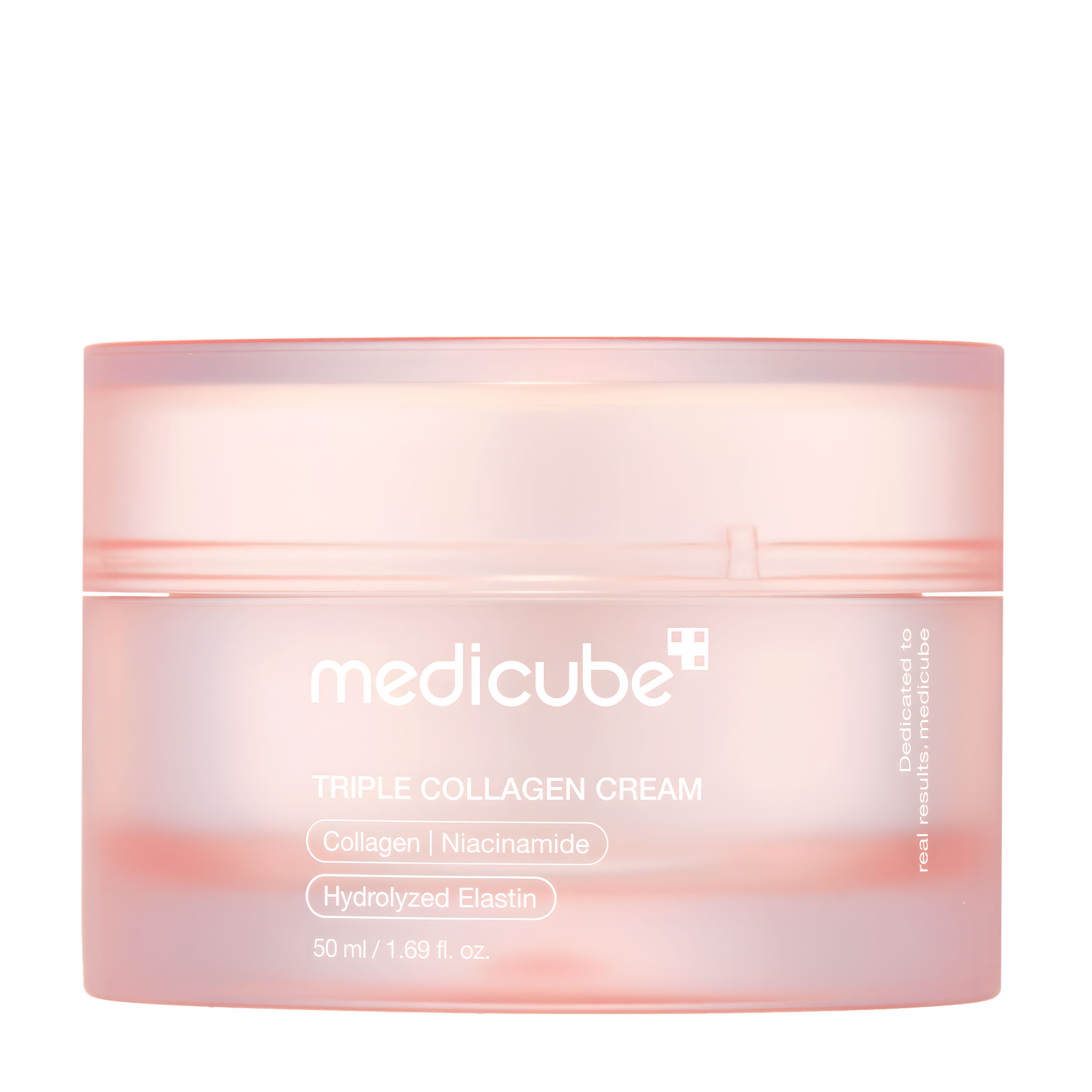 Medicube Triple Collagen Cream jar on a white background