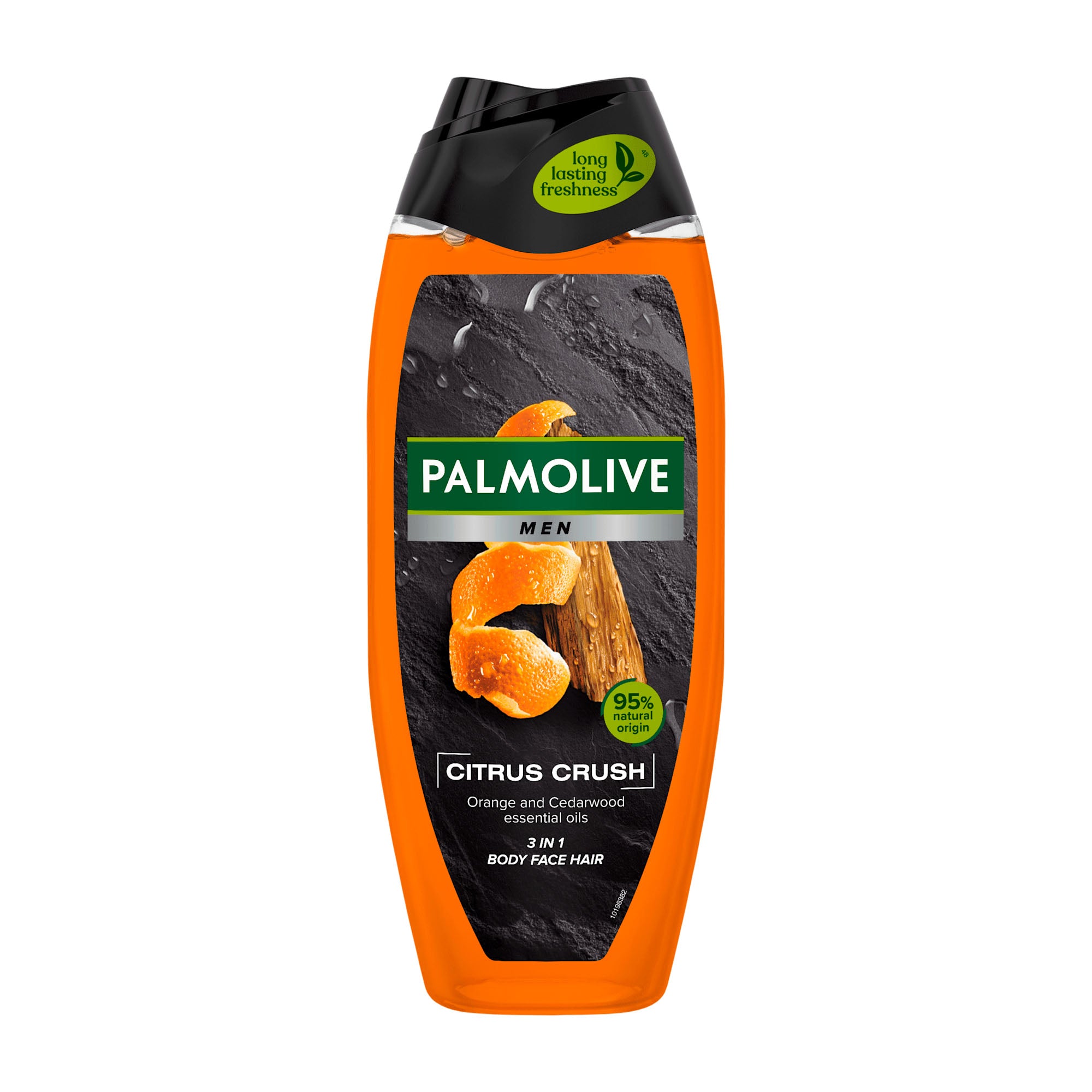 Palmolive Men Citrus Crush shower gel bottle on a white background