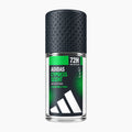 Adidas Men Cypress Scent 72H antiperspirant deodorant roll-on in a 50ml clear bottle with a black textured cap and a green and black label featuring the Adidas logo.