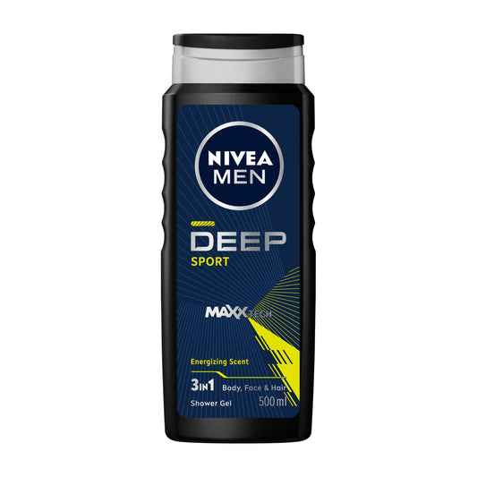 Nivea Men Deep Sport shower gel, 500 mL