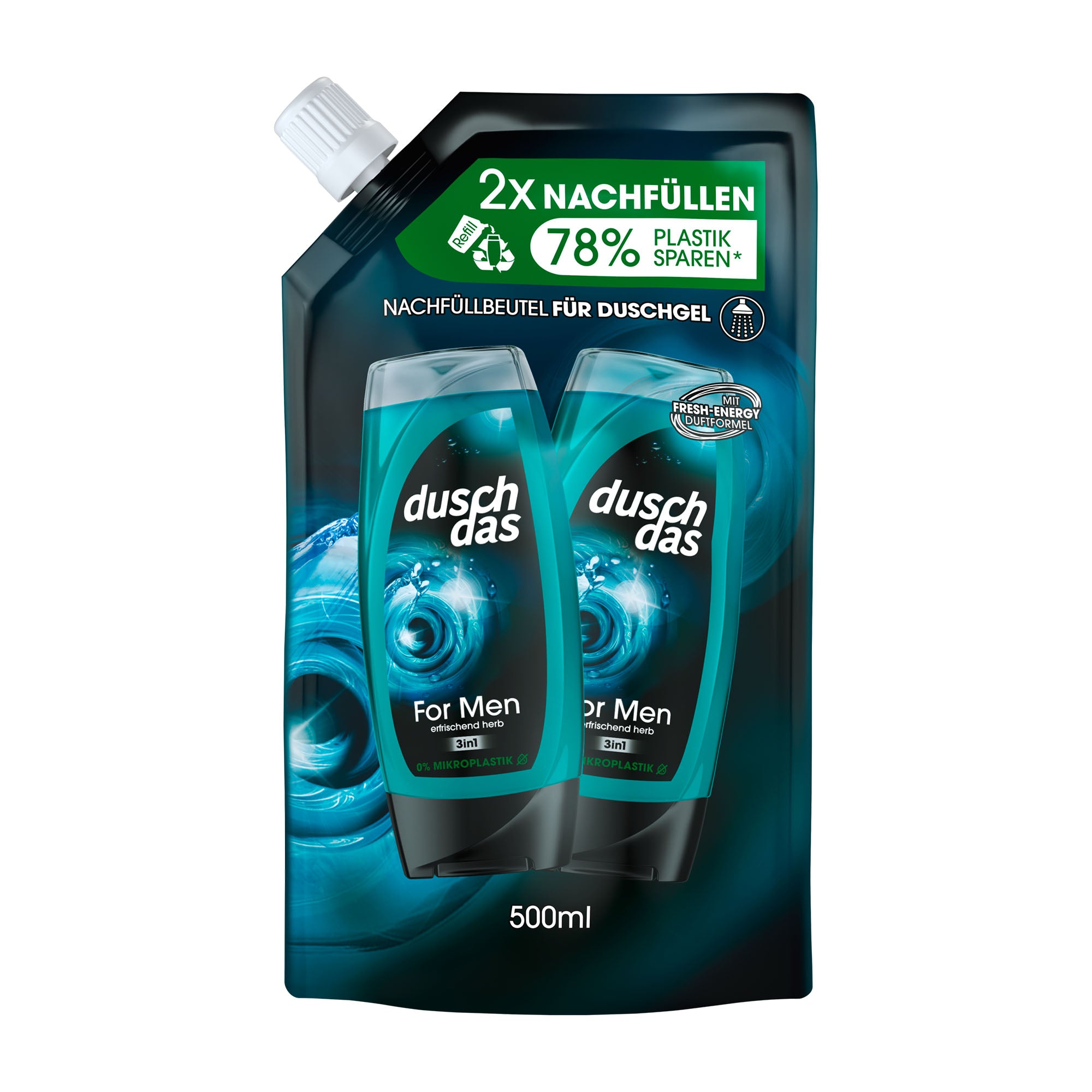 duschdas For Men shower gel refill, 500 mL