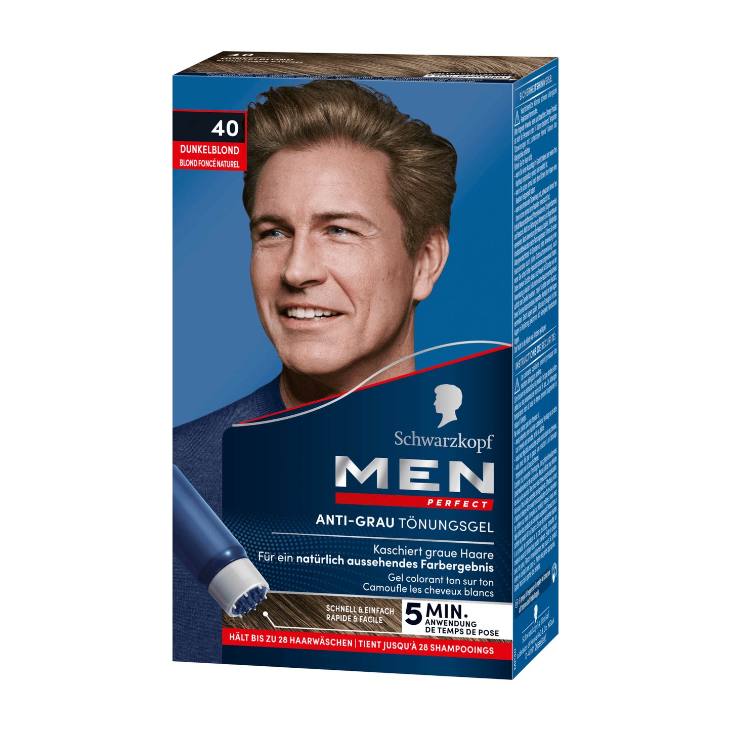 Schwarzkopf Men Perfect 40 Dunkelblond Intensivtönung Anti-Grau-Gel