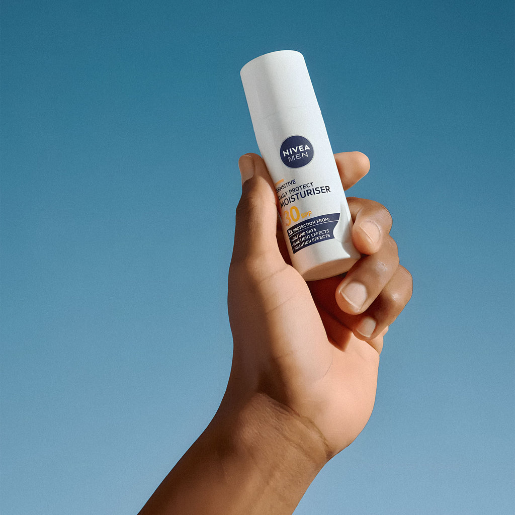 Nivea Men Sensitive daily protect moisturizer spf30, 50 mL