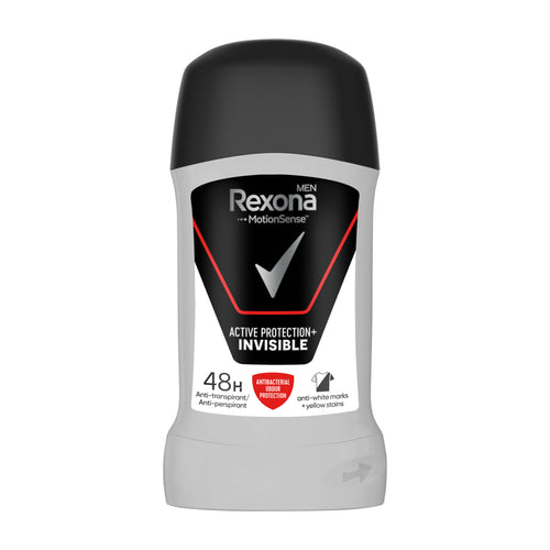 Rexona Men Active Protection+ Invisible anti-perspirant stick on a white background