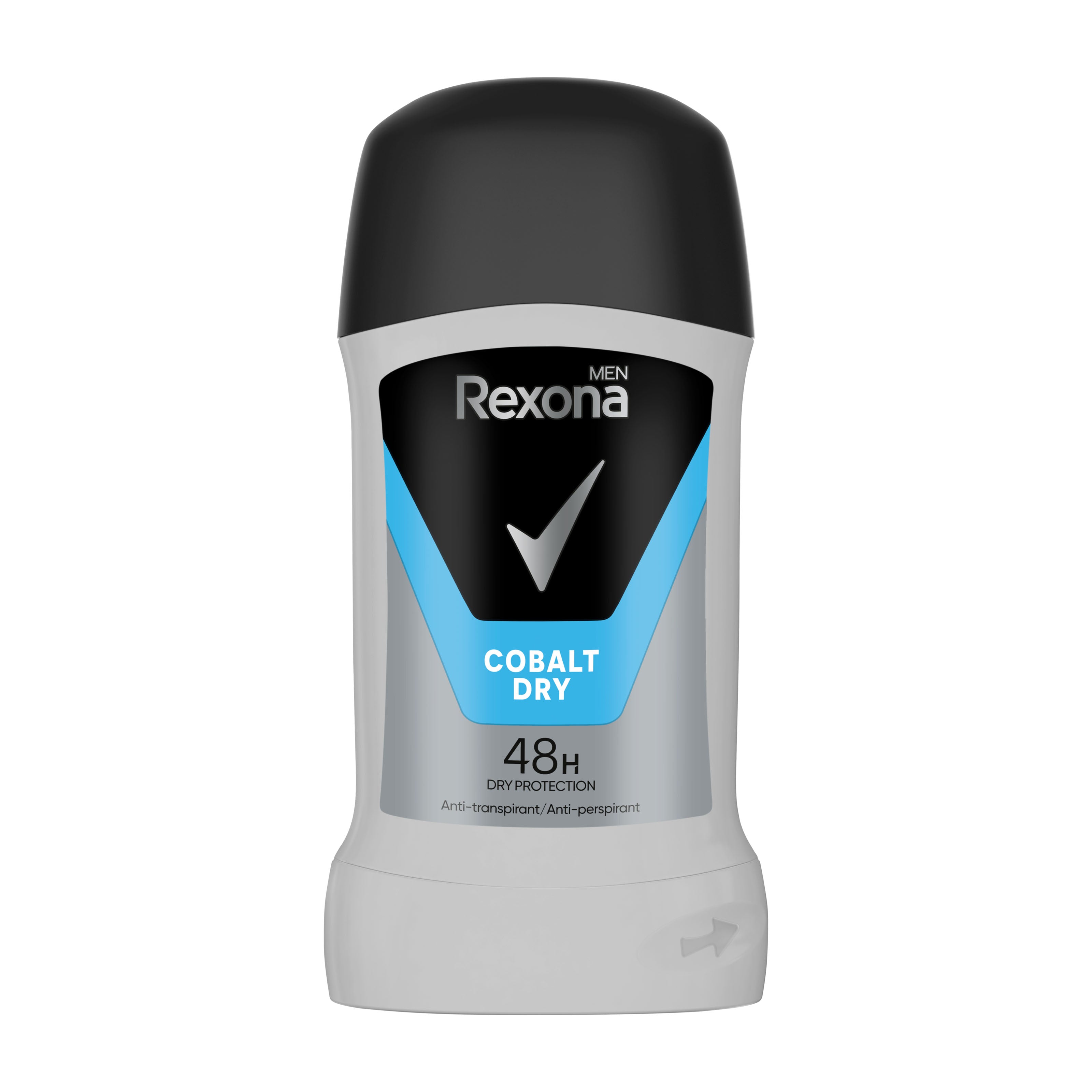 Rexona Men Cobalt Dry anti-perspirant stick on a white background