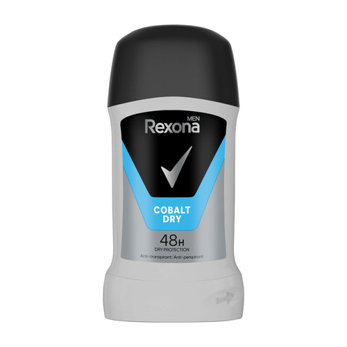 Rexona Men Cobalt Dry anti-perspirant stick on a white background