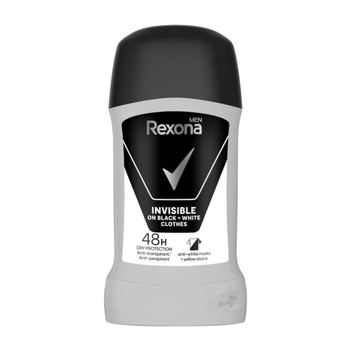 Rexona Men Invisible anti-perspirant stick on a white background
