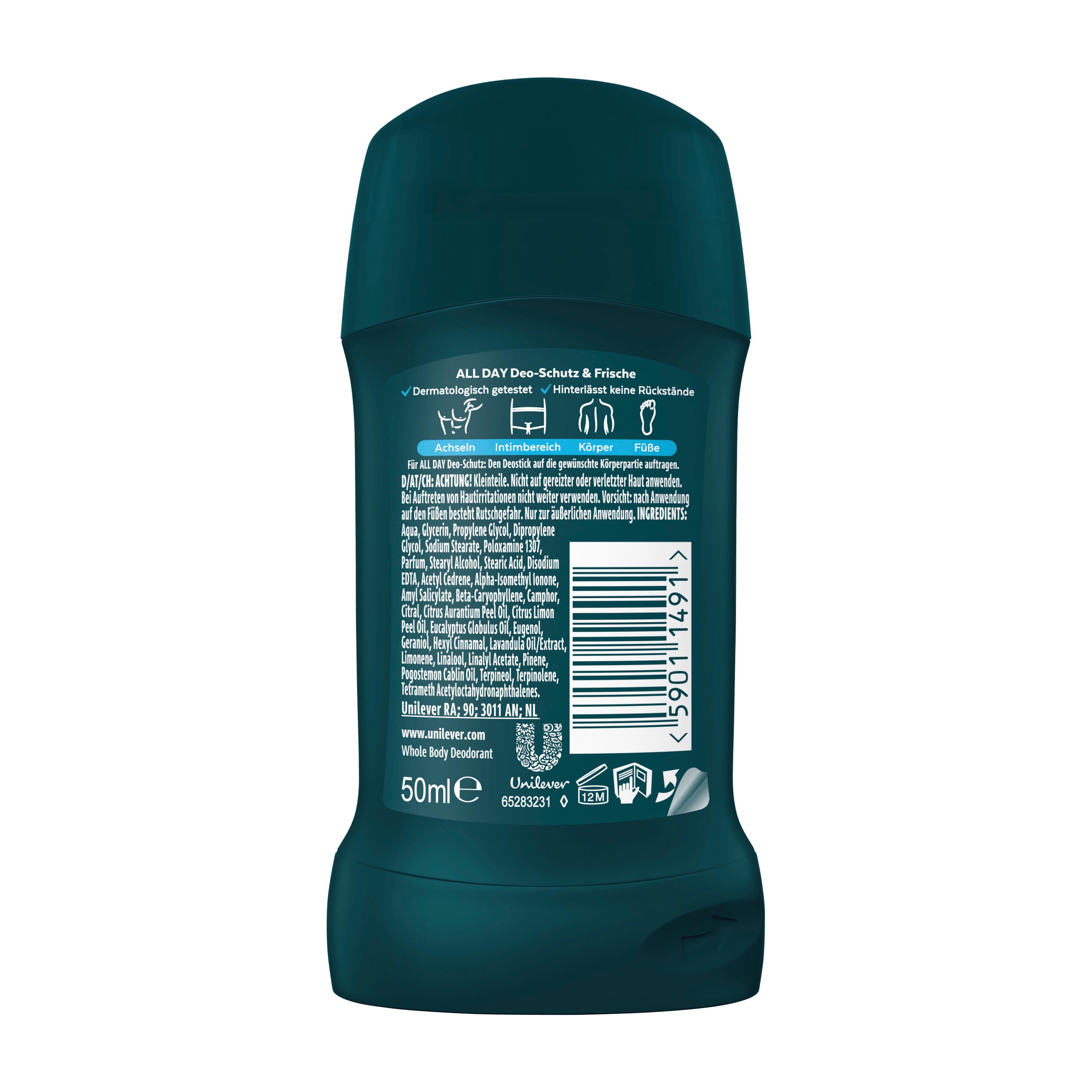 Rexona Men Deostick WHOLE BODY DEO Ocean Rush, 50 ml