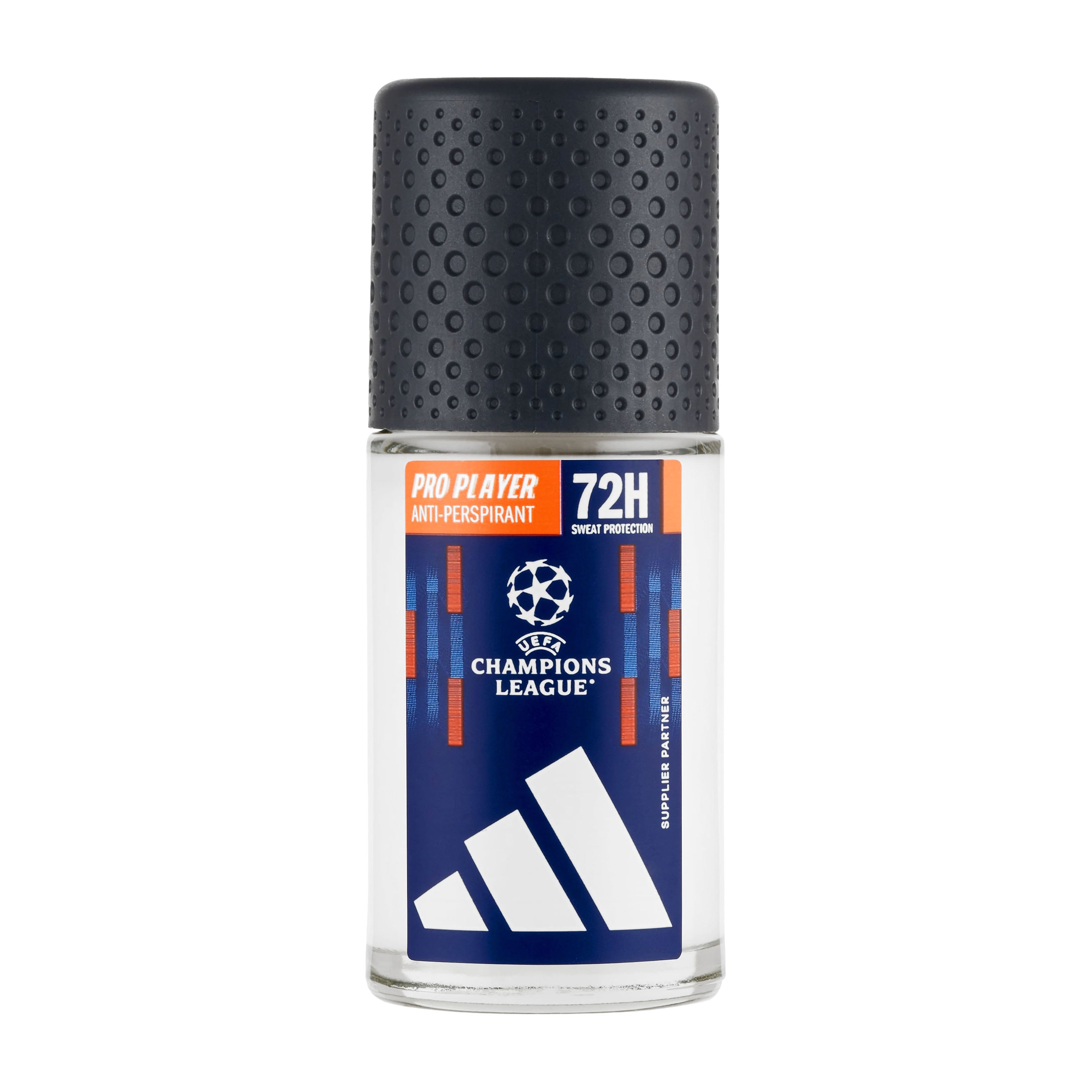 Adidas Men UEFA Champions League Pro Player 72h anti-perspirant roll-on bottle on a white background