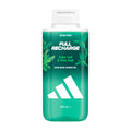 Adidas Vibes Full Recharge good mood shower gel bottle on a white background