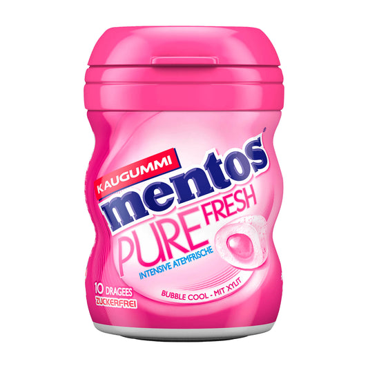 Mentos Pure Fresh bubble cool sugar-free chewing gum, 10 Count