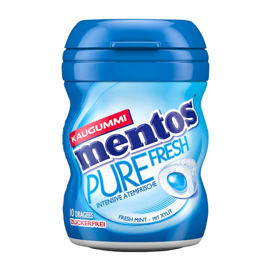 Mentos Pure Fresh fresh mint sugar-free chewing gum, 10 Count