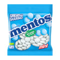 Mentos mint candy package on a white background