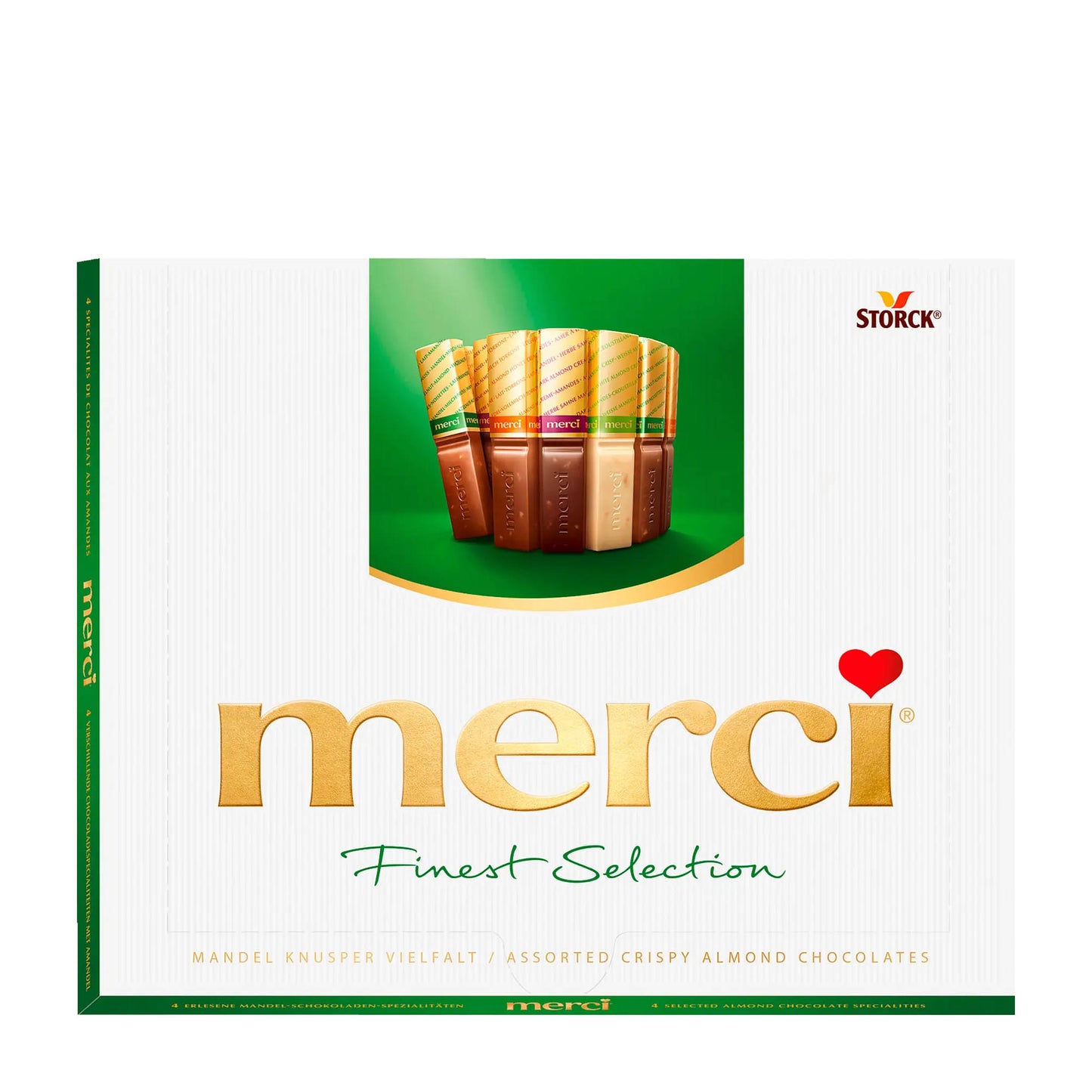 merci Finest Selection Mandel Crunch Vielfalt Schokoriegel, 250 g