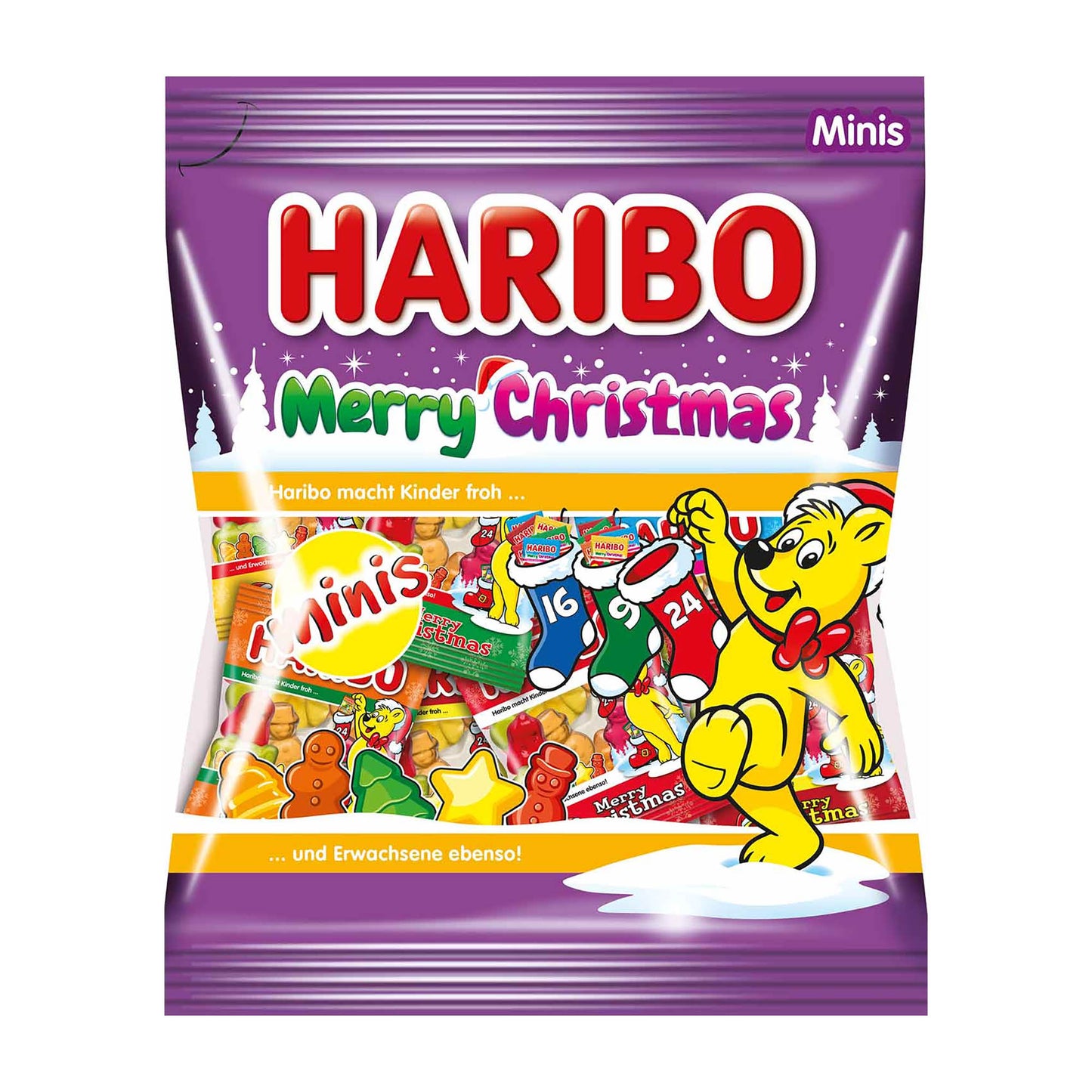 Haribo Merry Christmas Minis Fruchtgummi, 250 g