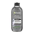 Garnier Skin Naturals Micellar Purifying Jelly Water with Charcoal plastic bottle on a white background.