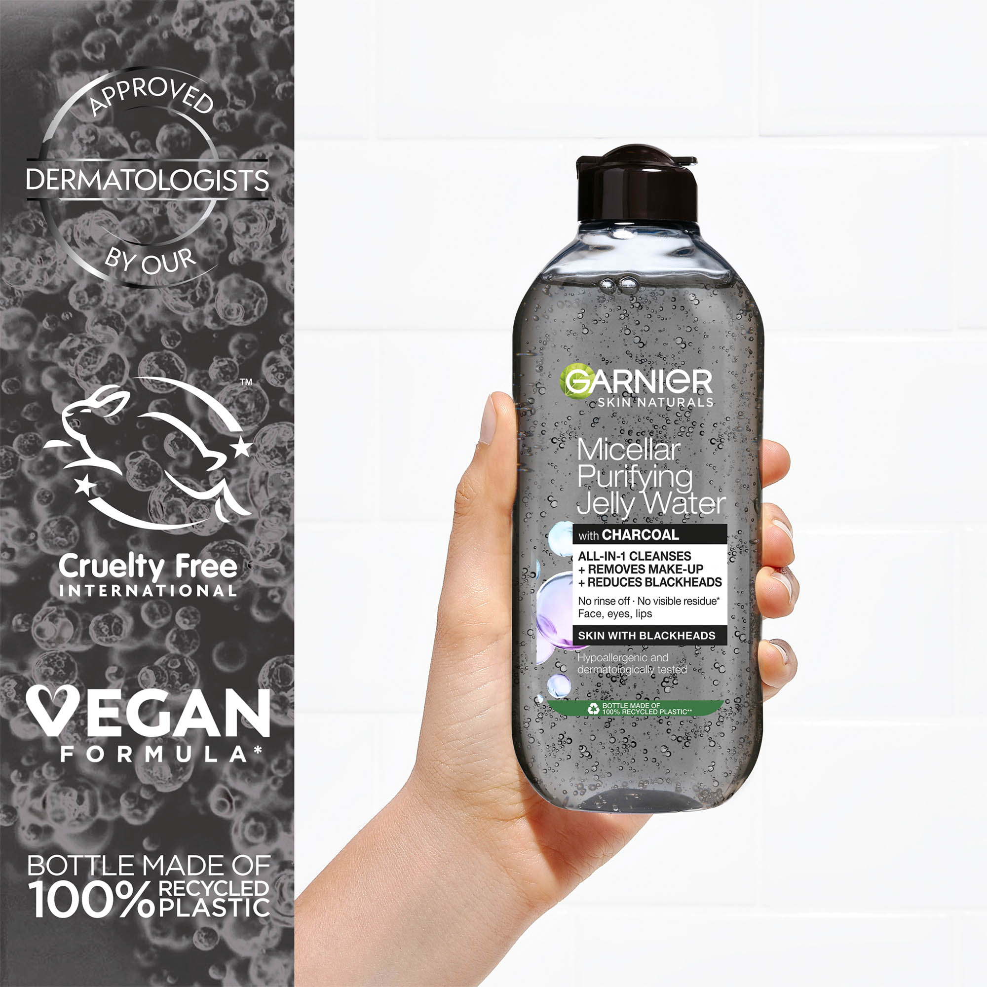 Garnier Micellar Purifying Jelly Water with Charcoal, 400 mL