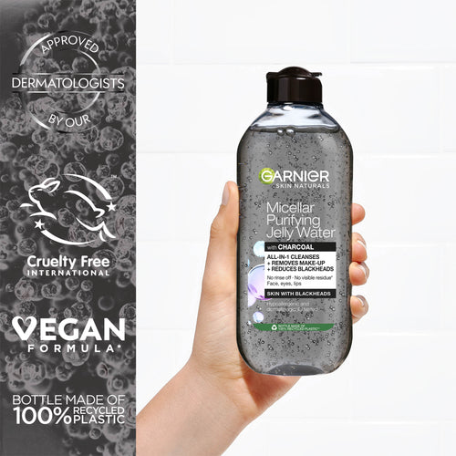 Garnier Micellar Purifying Jelly Water with Charcoal, 400 mL