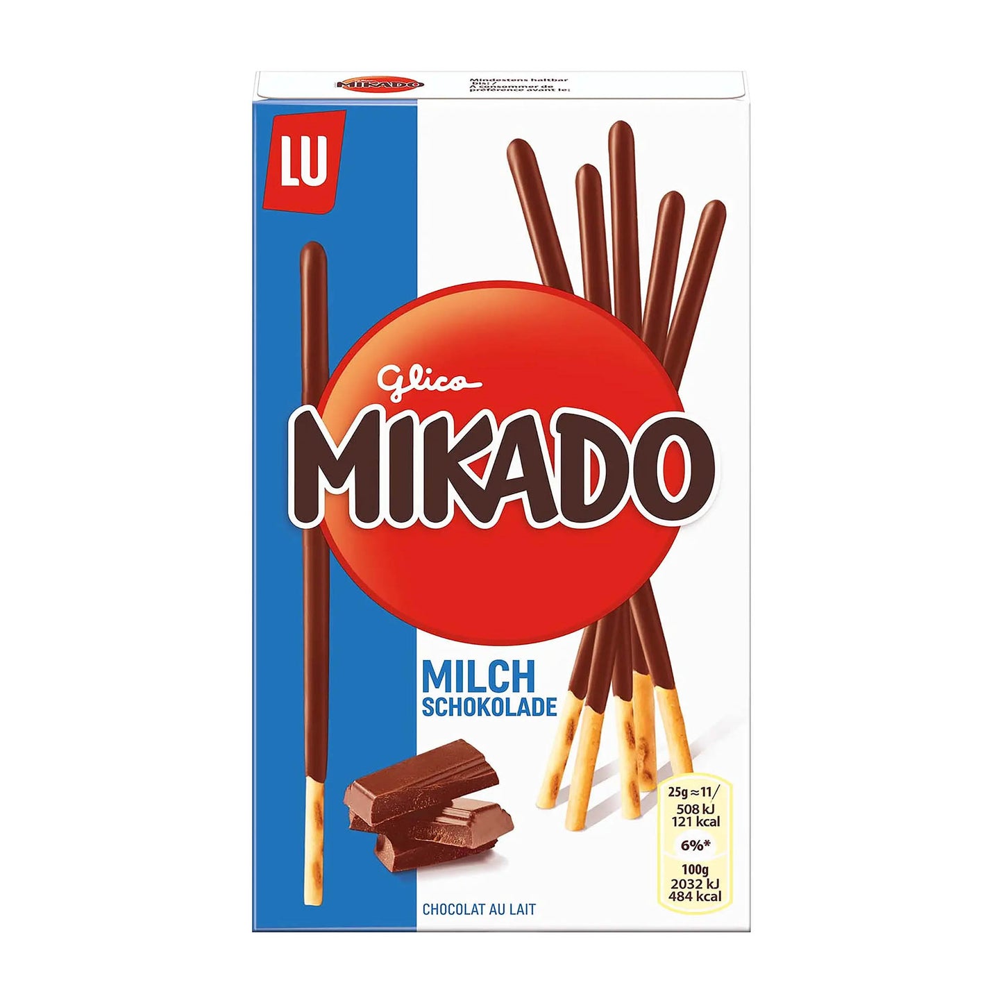 Mikado Milchschokoladen-Keksstangen, 75 g