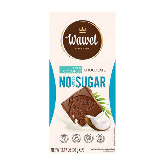 Wawel No Added Sugar Coconut Milk Chocolate Bar, 90 g