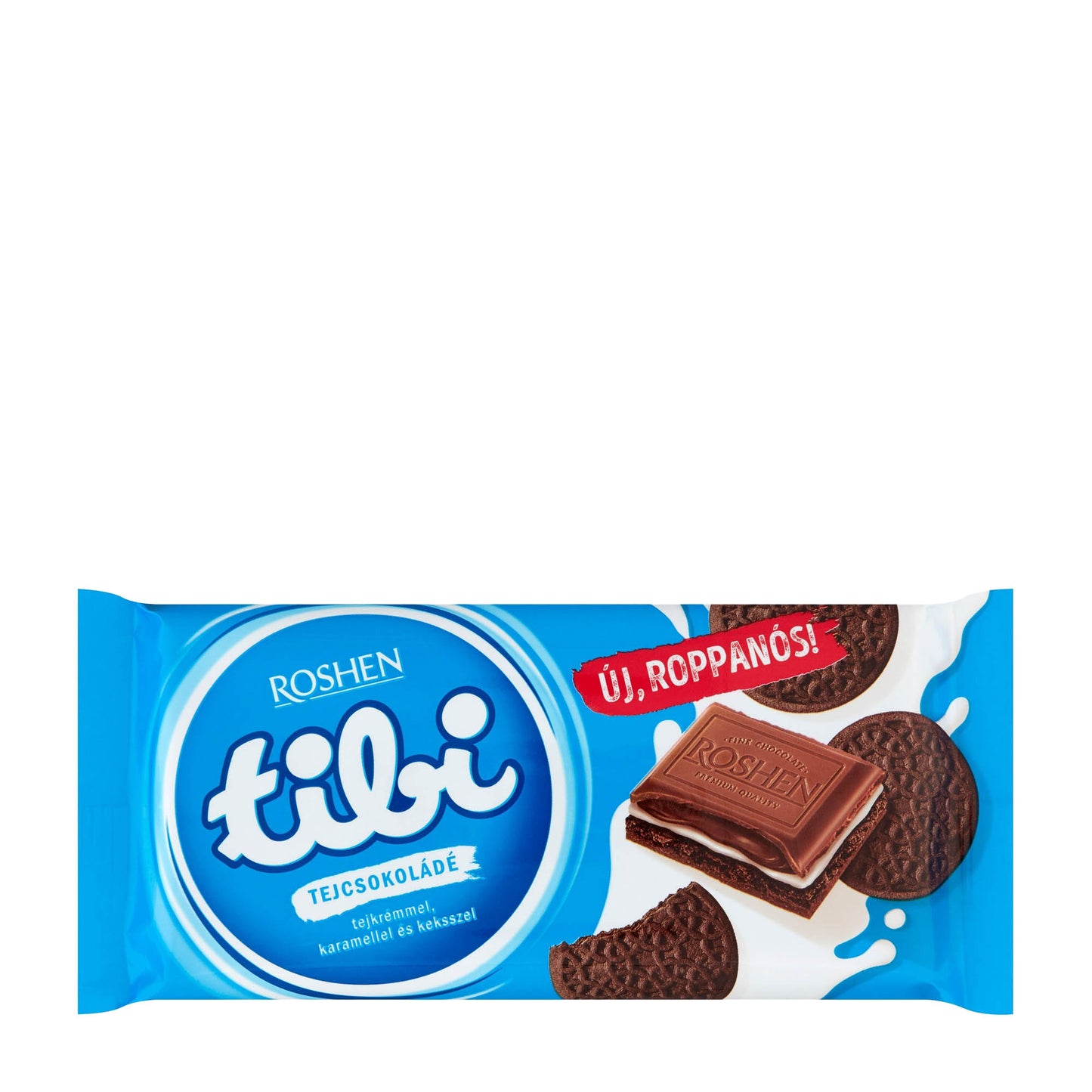 tibi Milchcreme, Karamell & Kakaokekse Milchschokolade Tafel, 100 g