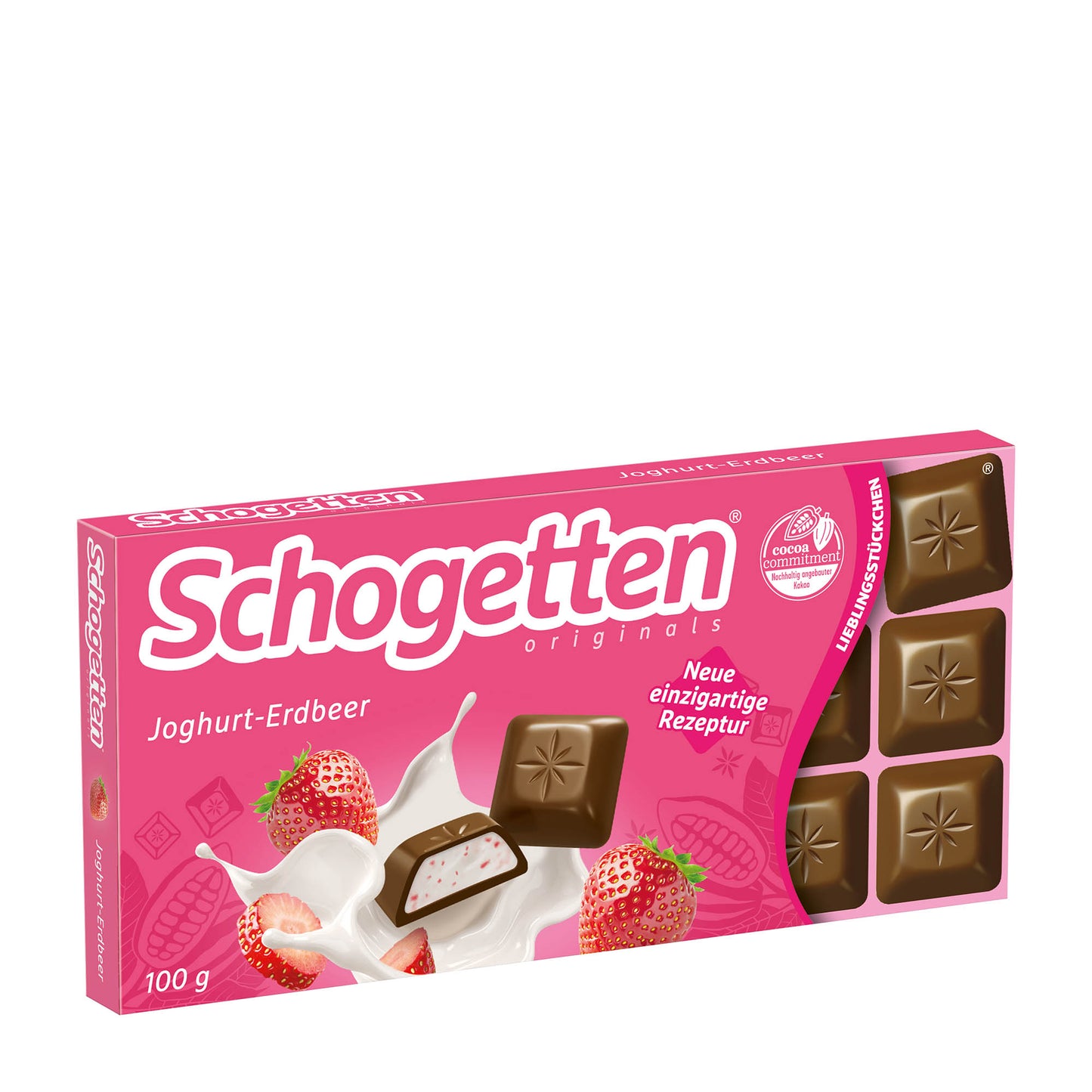 Schogetten Joghurt-Erdbeer Vollmilch Schoko-Happen, 100 g