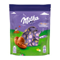 Milka Bonbons Alpine Milk Easter egg chocolate packaging with a purple and green design.