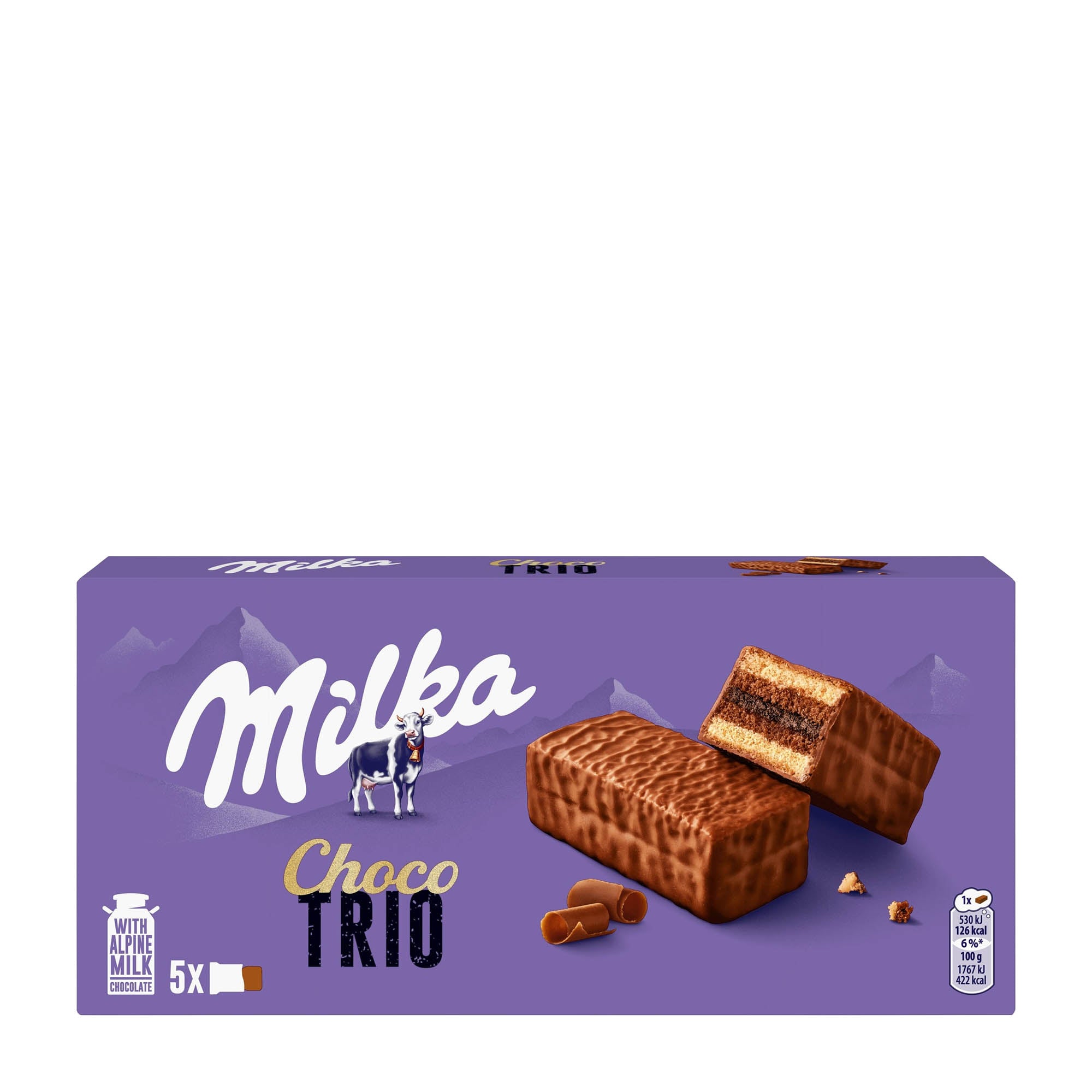Milka Choco Trio packaging on a white background