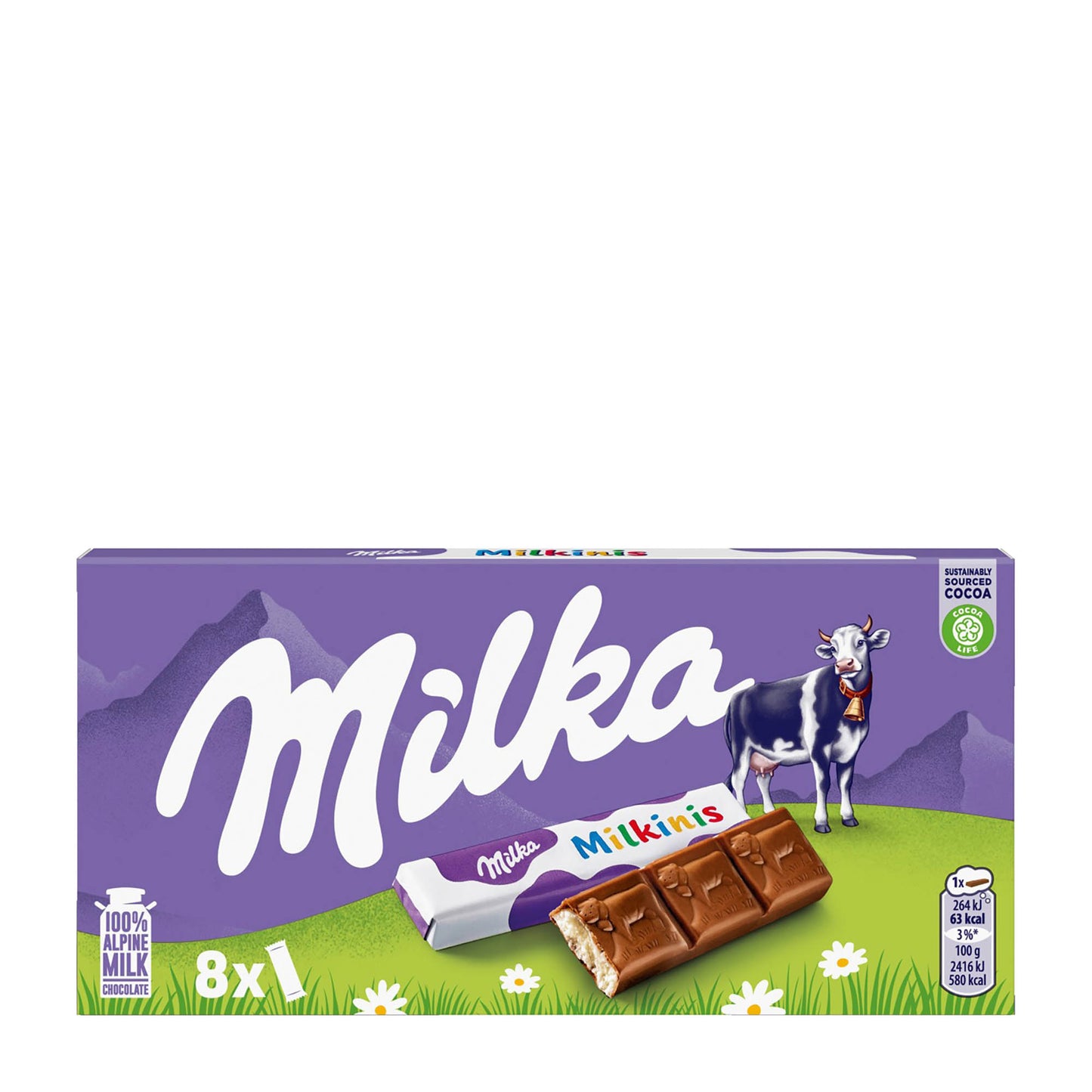 Milka Milkinis Milk Chocolate Bars, 87.5 g