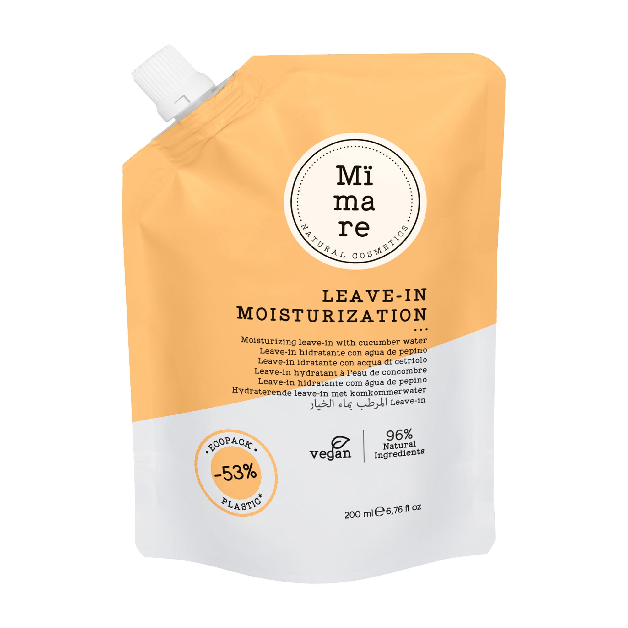 Pouch of Mimare Moisturization Leave-in Treatment on a white background.