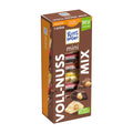A package of Ritter Sport Mini whole nuts mix tower, containing 7 mini bars in a combination of white, dark, and milk chocolate varieties.