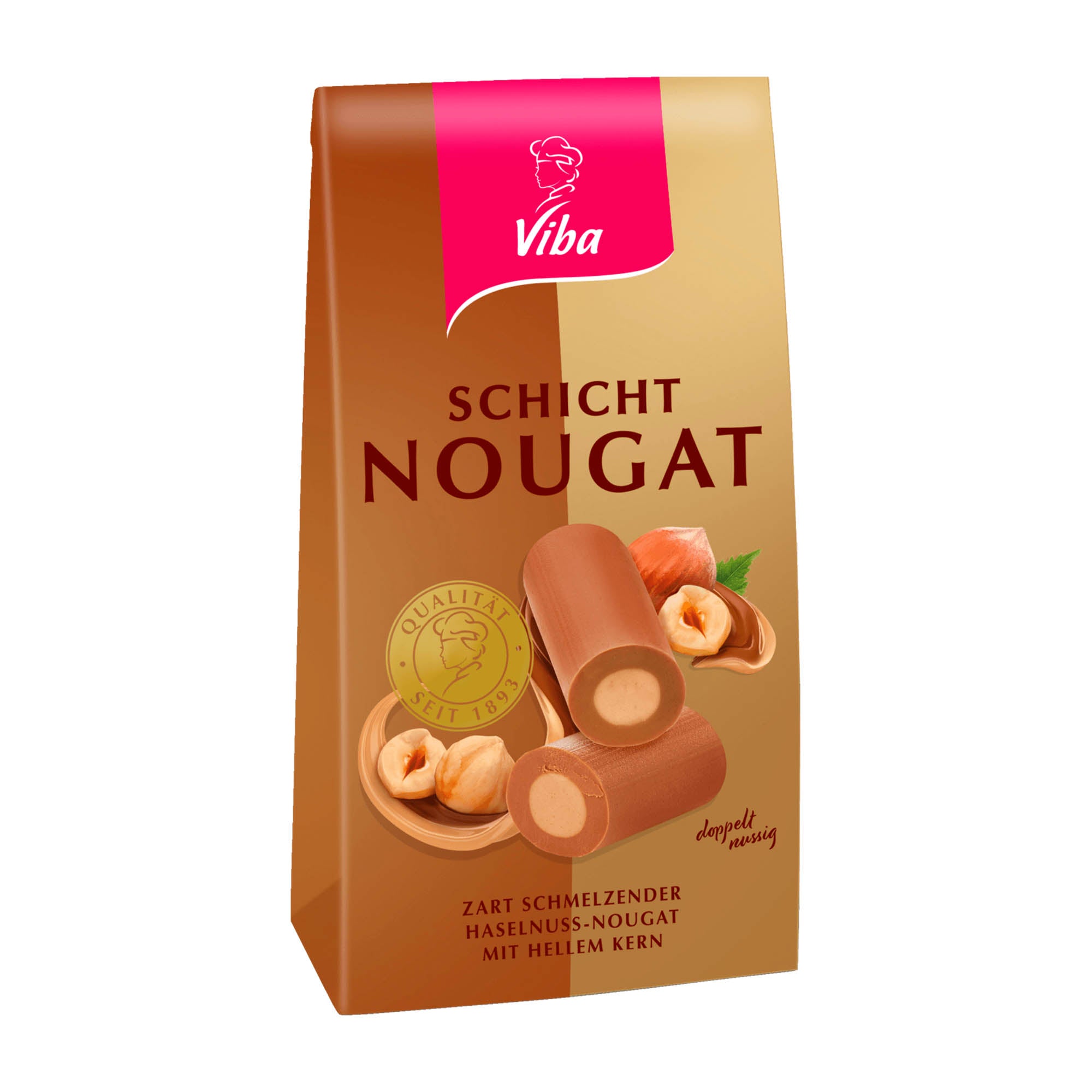 Viba Layered Nougat minis packaging on a white background