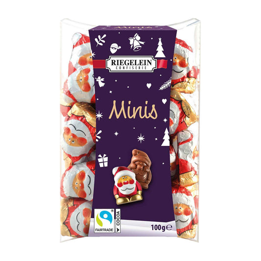 Riegelein Christmas Minis Santas milk chocolate, 100 g