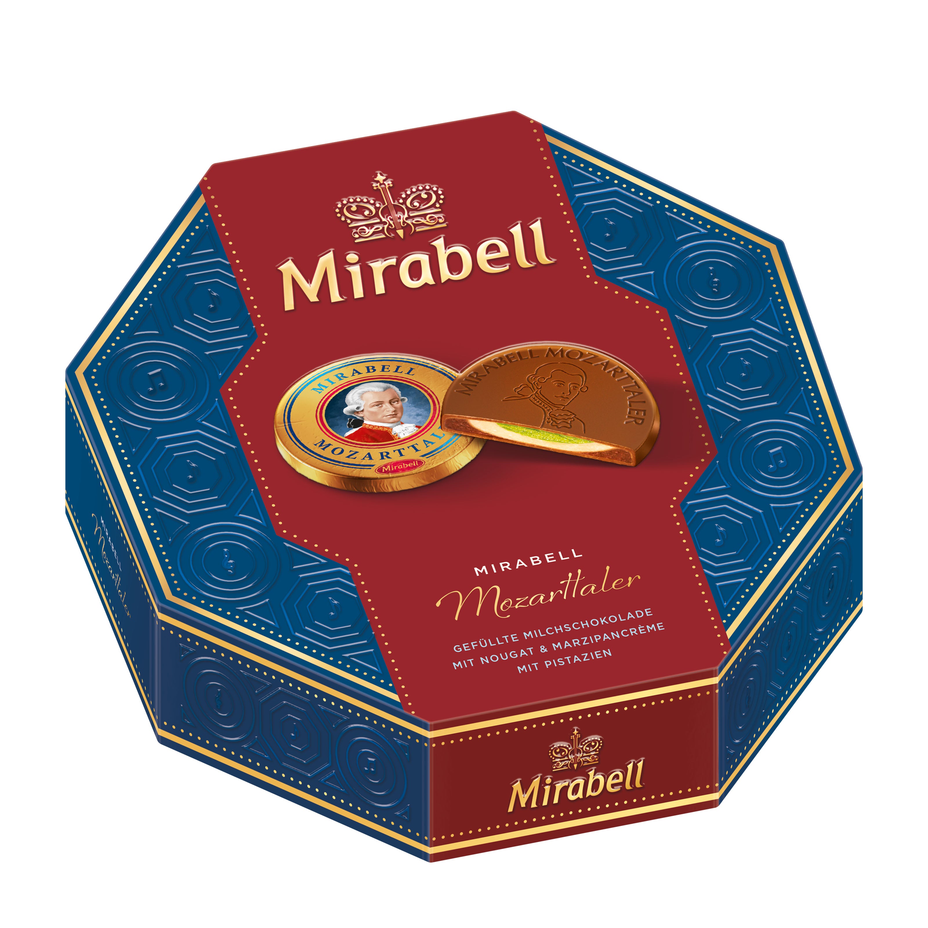 Mirabell Mozarttaler Mozart Coin Pralines Box, 182 g