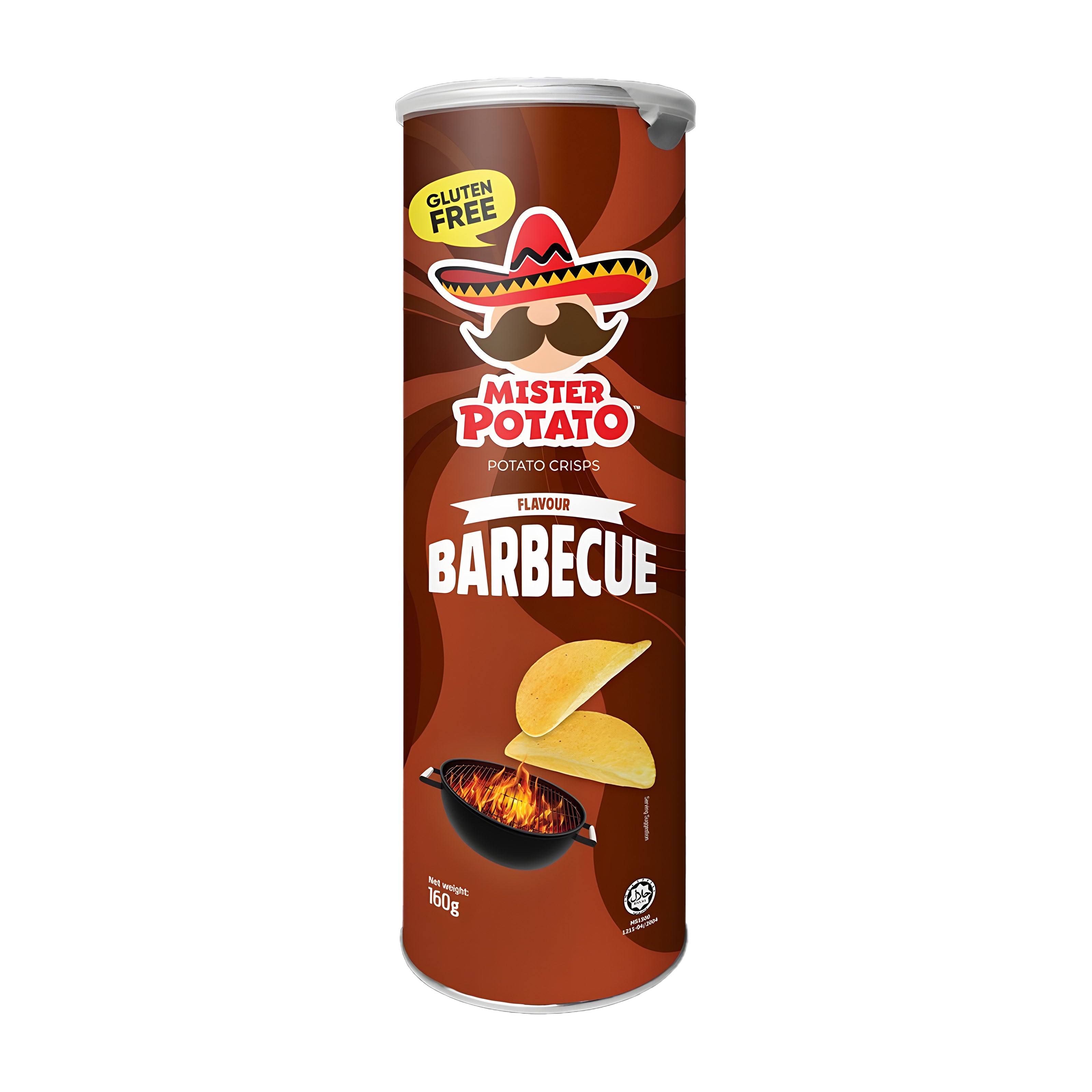 MISTER POTATO Barbecue Potato Crisps, 160 g