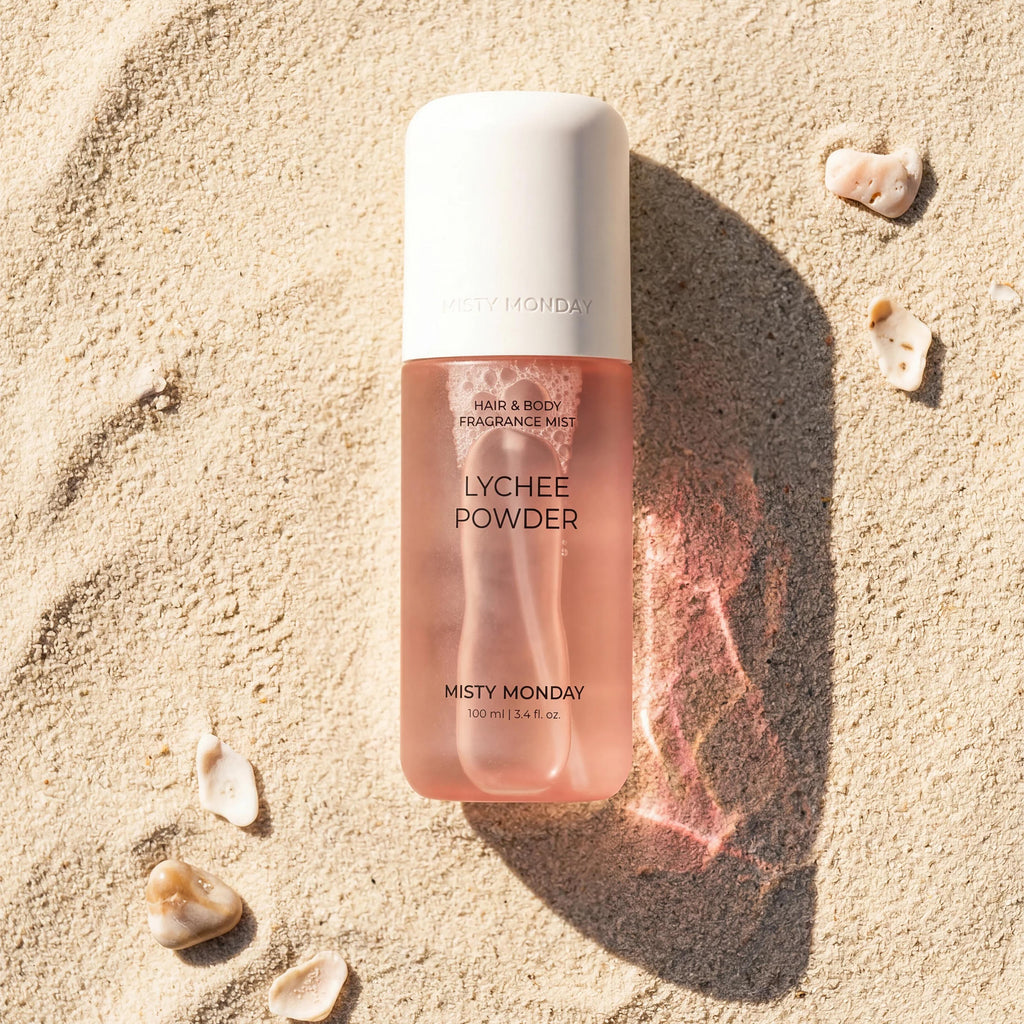 MISTY MONDAY Hair & Body Fragrance Mist LYCHEE POWDER, 100 mL
