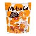 Packaging of Mitsuba Thai Chili Crispies Rice Crackers, displaying the product name, image of the crispy rice crackers, and additional product information.