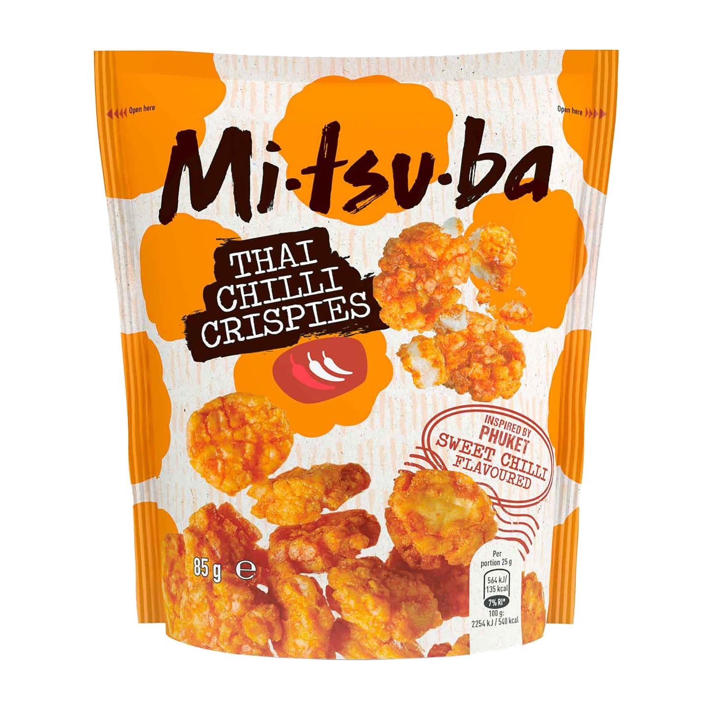 Mitsuba Thai Chili Crispies Reiscracker, 85 g