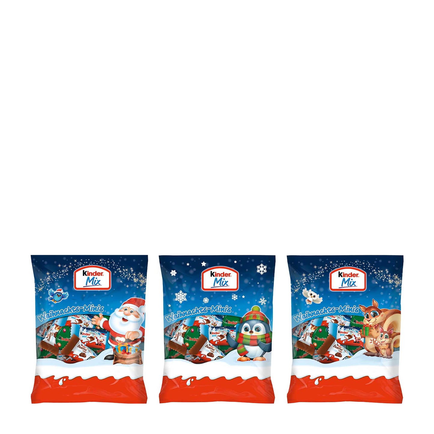 kinder Christmas Mix minis milk chocolate, 153 g