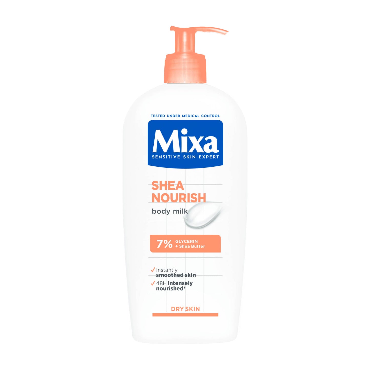 Mixa Shea Nourish body milk, 400 mL