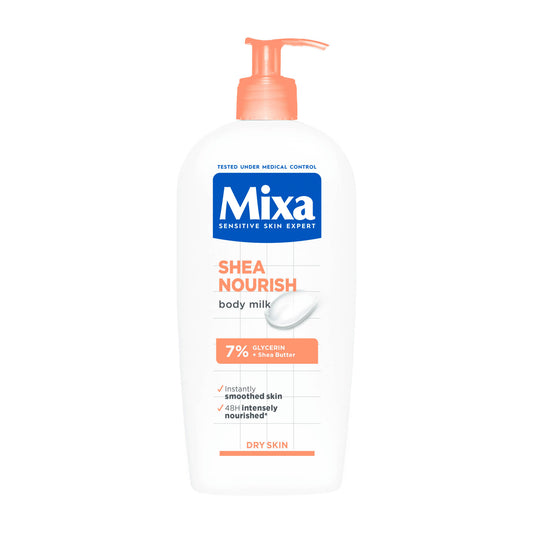 Mixa Shea Nourish body milk, 400 mL