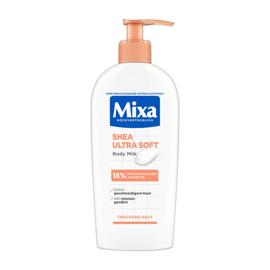 Mixa Shea Ultra Soft body milk, 250 mL