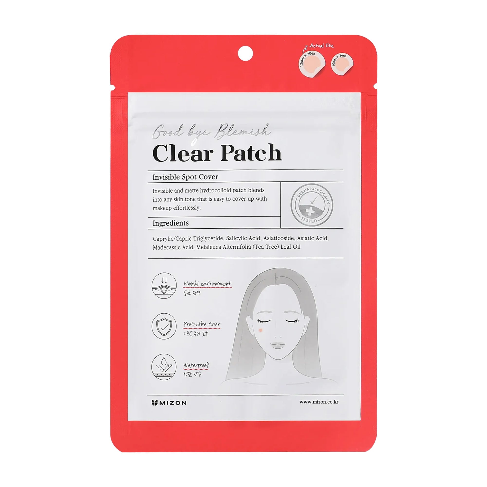 MIZON Good bye Blemish clear patch, 44 Count