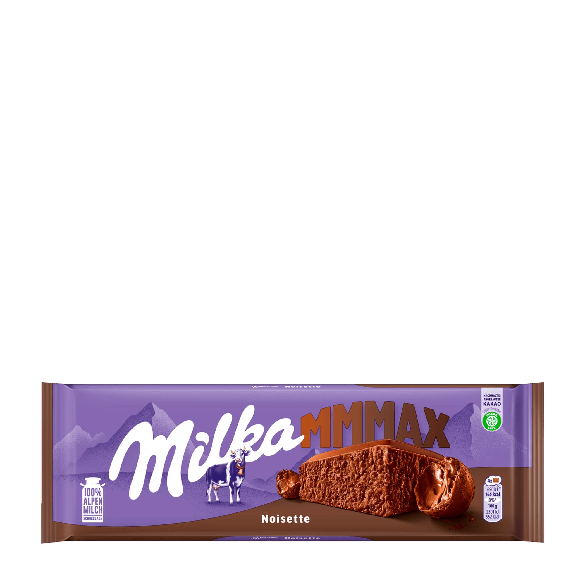 Milka MMMAX Noisette tablette de chocolat au lait, 250 g