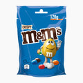 M&M's Crispy packaging on a light gray background.
