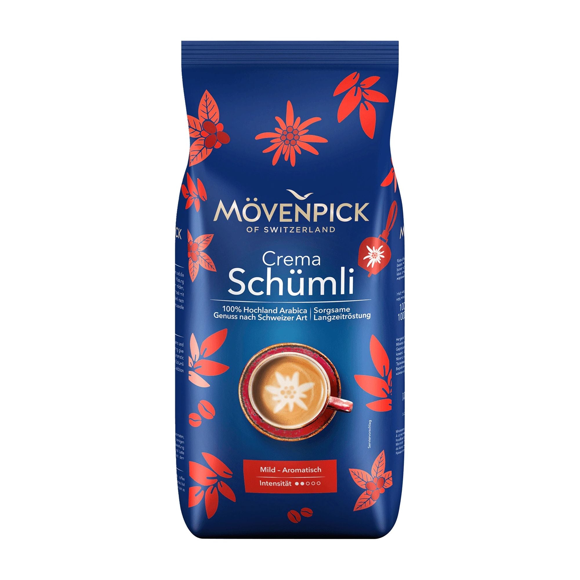 Mövenpick Grains de café Crema Schümli, 1000 g