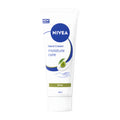 Nivea Moisture Care hand cream tube with aloe vera on a white background