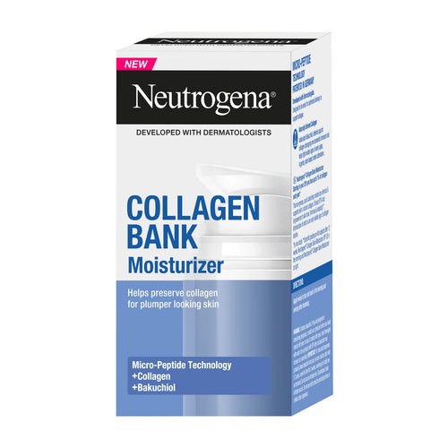 Neutrogena Collagen Bank Moisturizer packaging on a white background