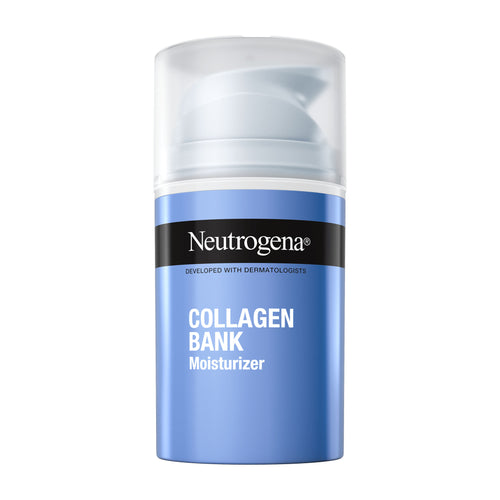 Neutrogena Collagen Bank Moisturizer bottle on a white background