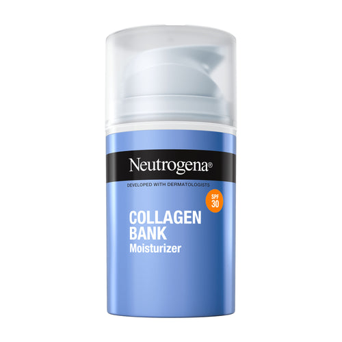 Neutrogena Collagen Bank Moisturizer bottle on a white background